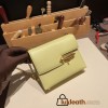 Hermès Verrou Mini 17cm Chevre Mysore R9/Jaune Bourgeon Gold Hardware Verrou-018 Fully Hand-Stitched