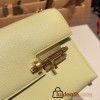 Hermès Verrou Mini 17cm Chevre Mysore R9/Jaune Bourgeon Gold Hardware Verrou-018 Fully Hand-Stitched