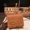 Hermès Roulis 19cm Barenia Faubourg 34/Fauve Gold Hardware Roulis-024 Fully Hand-Stitched