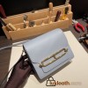Hermès Roulis 19cm Evercolor J7/Blue Lin Gold Hardware Roulis-027 Fully Hand-Stitched