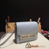 Hermès Roulis 19cm Evercolor J7/Blue Lin Gold Hardware Roulis-027 Fully Hand-Stitched