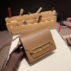 Hermès Roulis 19cm Evercolor 3G/Alezan Gold Hardware Roulis-031 Fully Hand-Stitched