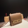 Hermès Roulis 19cm Evercolor 3G/Alezan Gold Hardware Roulis-031 Fully Hand-Stitched