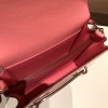 Hermès Roulis 19cm Evercolor U5/Rose Lipstick Silver Hardware Roulis-034 Fully Hand-Stitched