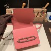 Hermès Roulis 19cm Evercolor U5/Rose Lipstick Silver Hardware Roulis-034 Fully Hand-Stitched