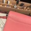 Hermès Roulis 19cm Evercolor U5/Rose Lipstick Silver Hardware Roulis-034 Fully Hand-Stitched