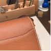 Hermès Roulis 19cm Evercolor 37/Gold Gold Hardware Roulis-035 Fully Hand-Stitched