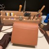 Hermès Roulis 19cm Evercolor 37/Gold Gold Hardware Roulis-035 Fully Hand-Stitched