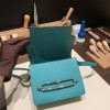 Hermès Roulis 19cm Evercolor 6H/Vert Veronese Silver Hardware Roulis-042 Fully Hand-Stitched