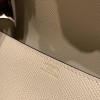 Hermès Cherche-Midi 18 Veau Epsom 81/Gris Tourterelle Silver Hardware Cherche-047 Fully Hand-Stitched