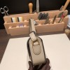 Hermès Cherche-Midi 18 Veau Epsom 81/Gris Tourterelle Silver Hardware Cherche-047 Fully Hand-Stitched