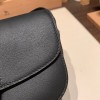 Hermès Cherche-Midi 18 Veau Epsom 89/Black (Noir) Silver Hardware Cherche-050 Fully Hand-Stitched