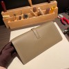Hermès Jige Elan 29 Clutch Swift 8C/Elephant Grey JigeElan-077 Fully Hand-Stitched
