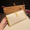 Hermès Jige Elan 29 Clutch Swift I2/Nata & 1Z/Jaune Poussin JigeElan-078 Fully Hand-Stitched