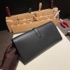Hermès Jige Elan 29 Clutch Swift 89/Black (Noir) JigeElan-083 Fully Hand-Stitched