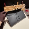 Hermès Jige Elan 29 Clutch Swift 89/Black (Noir) JigeElan-083 Fully Hand-Stitched