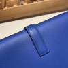 Hermès Jige Elan 29 Clutch Swift 7T/Blue Electric JigeElan-084 Fully Hand-Stitched