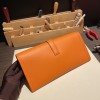 Hermès Jige Elan 29 Clutch Swift 9J/Feu JigeElan-086 Fully Hand-Stitched