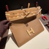Hermès Jige Elan 29 Clutch Swift 3G/Alezan X Biscuit JigeElan-087 Fully Hand-Stitched