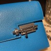 Hermès Roulis 19cm Swift 0T/Mushroom & 4B/Biscuit Roulis-104 Fully Hand-Stitched