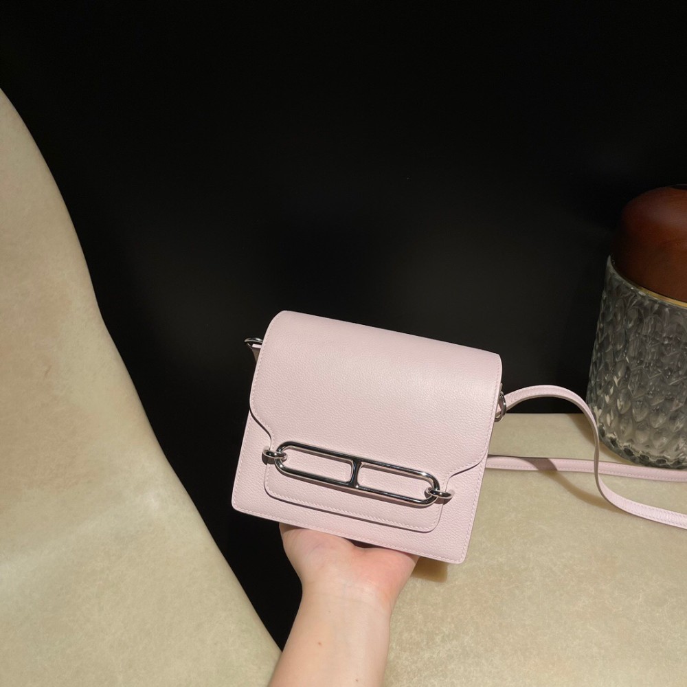 Hermès Roulis 19cm Evercolor 9W/Crocus Roulis-106 Fully Hand-Stitched