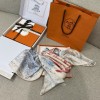 Hermes City of Noble Horses Silk Scarf