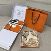 Hermes City of Noble Horses Silk Scarf