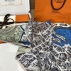 Hermes City of Noble Horses Silk Scarf