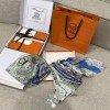 Hermes City of Noble Horses Silk Scarf