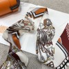 Hermes Saddle Flower Bouquet Twilly Small Scarf