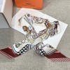 Hermes Saddle Flower Bouquet Twilly Small Scarf