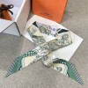 Hermes Saddle Flower Bouquet Twilly Small Scarf