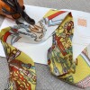 Hermes Saddle Flower Bouquet Twilly Small Scarf