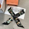 Hermes Gorgeous Rein Flower Version Twilly Small Scarf