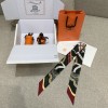 Hermes Grand Apparat Twilly Small Scarf