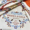 Hermes Gorgeous Rein Flower Version 90 Scarf