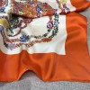Hermes Gorgeous Rein Flower Version 90 Scarf