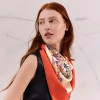 Hermes Gorgeous Rein Flower Version 90 Scarf