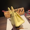  1Z/Jaune Poussin  Hermes Shadow Birkin25  swift 