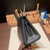  89 /Black shadow Hermes Shadow Birkin25  swift 