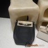 HERMES  Kelly 22cm CLEMENCE   89 Black (Noir) 