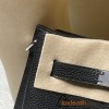 HERMES  Kelly 22cm CLEMENCE   89 Black (Noir) 