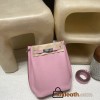 HERMES  Kelly 22cm CLEMENCE   X9 Mauve Sylvestre 
