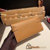Hermès Kelly Wallet Long Veau Epson 37/Gold Gold Gold Hardware wallet-014 Fully Hand-Stitched