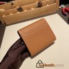 Hermès Constance Long Veau Epson 37/Gold Gold Silver Hardware wallet-016 Fully Hand-Stitched