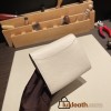Hermès Constance Long Veau Epson 10/Craie Craie Gold Hardware wallet-017 Fully Hand-Stitched