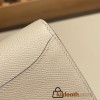 Hermès Constance Long Veau Epson 10/Craie Craie Gold Hardware wallet-017 Fully Hand-Stitched