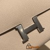 Hermès Constance Long Veau Epson 10/Craie Craie Silver Hardware wallet-019 Fully Hand-Stitched