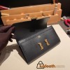 Hermès Constance Long Veau Epson 89/Black (Noir) Black Gold Hardware wallet-020 Fully Hand-Stitched