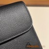 Hermès Constance Long Veau Epson 89/Black (Noir) Black Silver Hardware wallet-021 Fully Hand-Stitched
